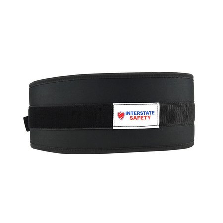 INTERSTATE SAFETY 6" Weightlifting / Back Support Belt w/Low Profile Torque Ring Closure & Waterproof Foam Core - Med 40152-M